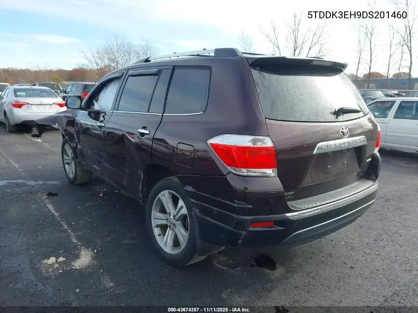 5TDDK3EH9DS201460 2013 Toyota Highlander Limited V6
