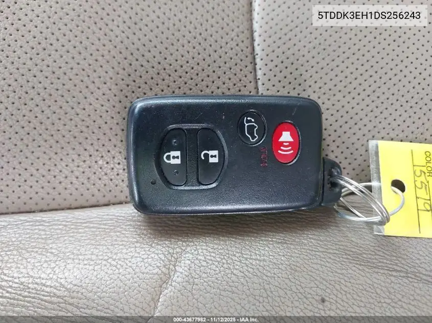 5TDDK3EH1DS256243 2013 Toyota Highlander Limited V6