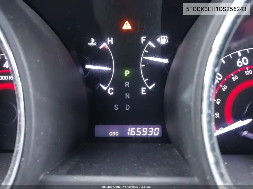 5TDDK3EH1DS256243 2013 Toyota Highlander Limited V6