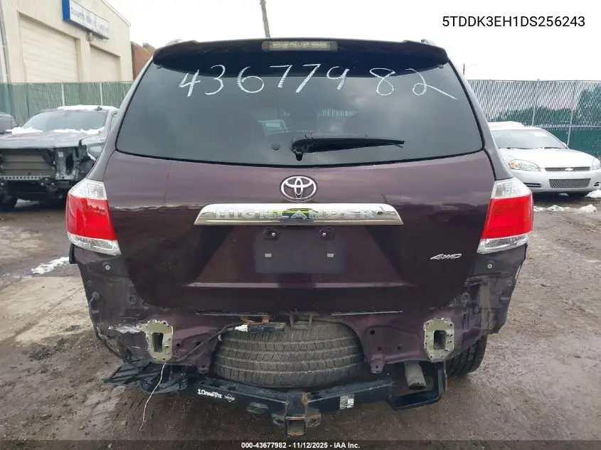 5TDDK3EH1DS256243 2013 Toyota Highlander Limited V6