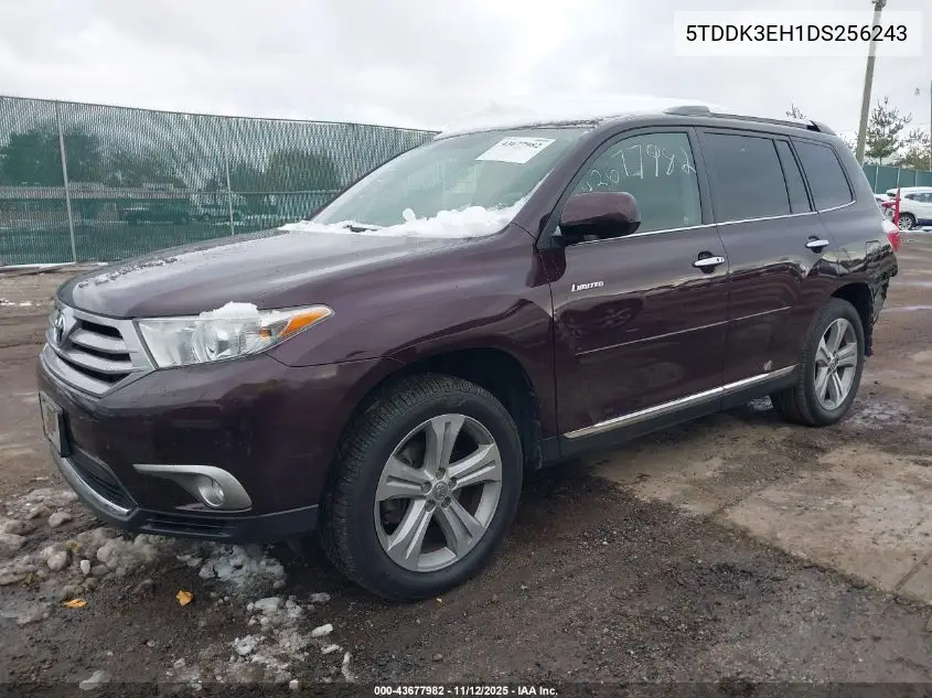 5TDDK3EH1DS256243 2013 Toyota Highlander Limited V6