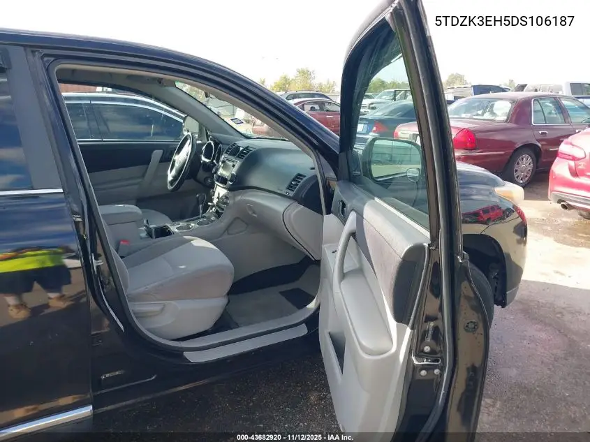 5TDZK3EH5DS106187 2013 Toyota Highlander Base V6