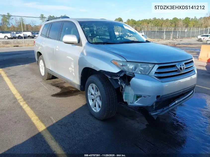 5TDZK3EHXDS141212 2013 Toyota Highlander Se V6