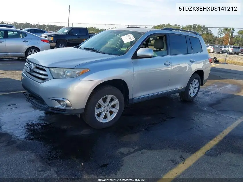 5TDZK3EHXDS141212 2013 Toyota Highlander Se V6
