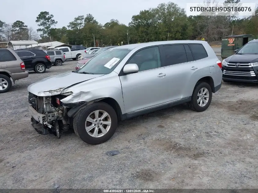 5TDBK3EH9DS186076 2013 Toyota Highlander Base V6