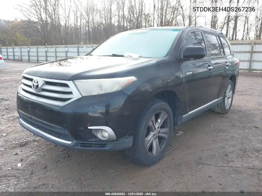 5TDDK3EH4DS267236 2013 Toyota Highlander Limited V6