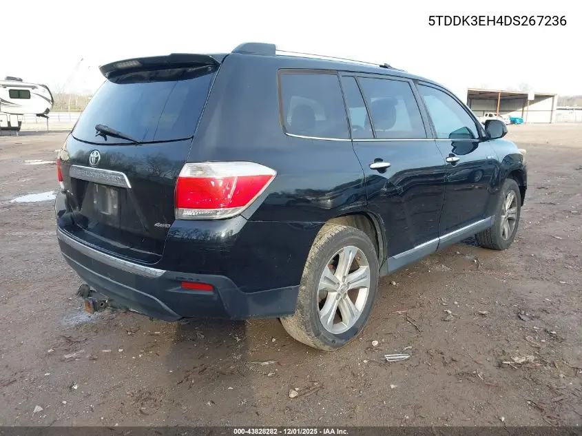 5TDDK3EH4DS267236 2013 Toyota Highlander Limited V6