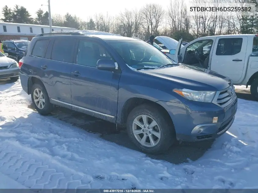 5TDBK3EH6DS259582 2013 Toyota Highlander Base Plus V6