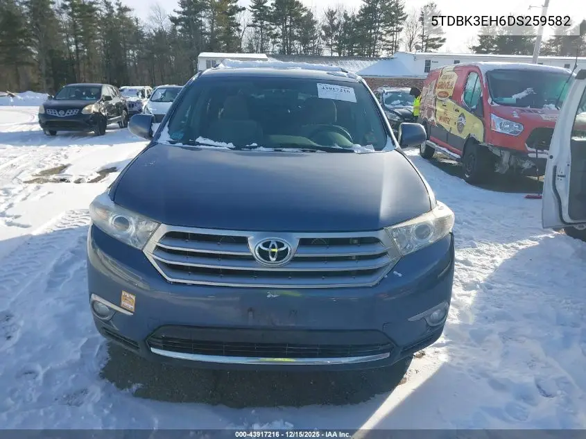 5TDBK3EH6DS259582 2013 Toyota Highlander Base Plus V6