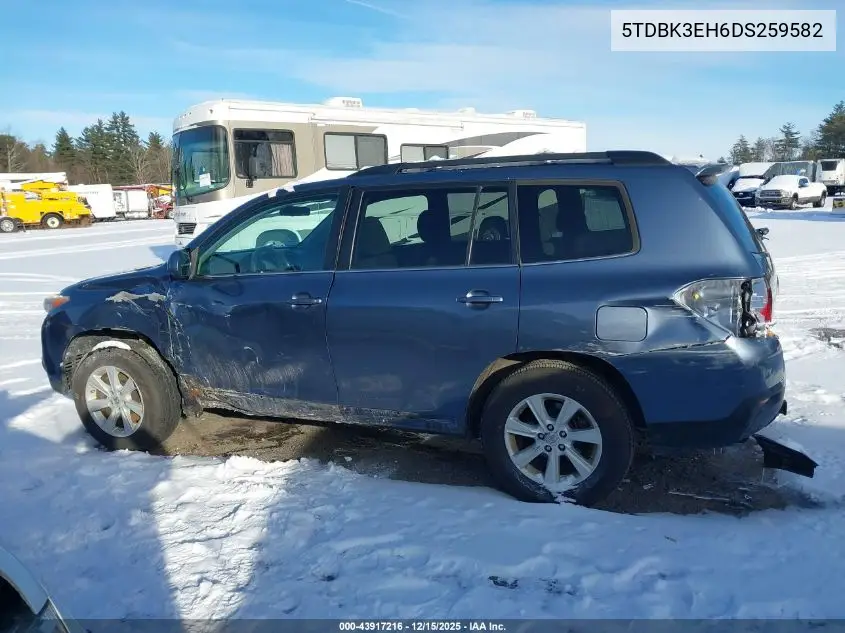 5TDBK3EH6DS259582 2013 Toyota Highlander Base Plus V6