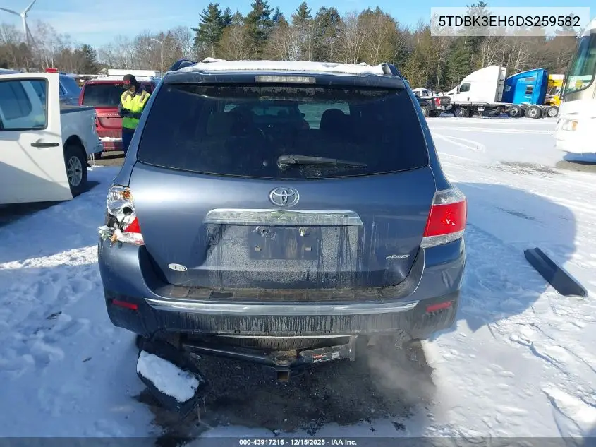5TDBK3EH6DS259582 2013 Toyota Highlander Base Plus V6