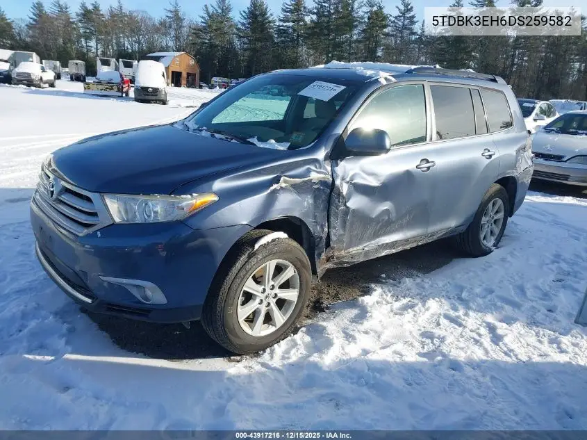5TDBK3EH6DS259582 2013 Toyota Highlander Base Plus V6
