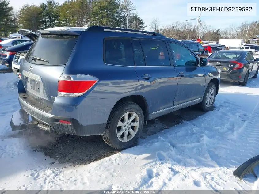 5TDBK3EH6DS259582 2013 Toyota Highlander Base Plus V6