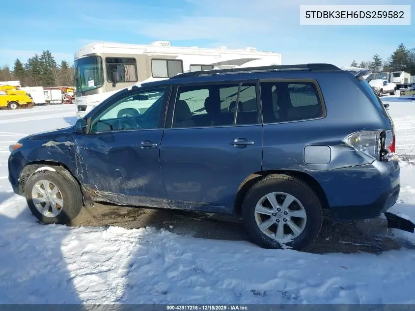 5TDBK3EH6DS259582 2013 Toyota Highlander Base Plus V6
