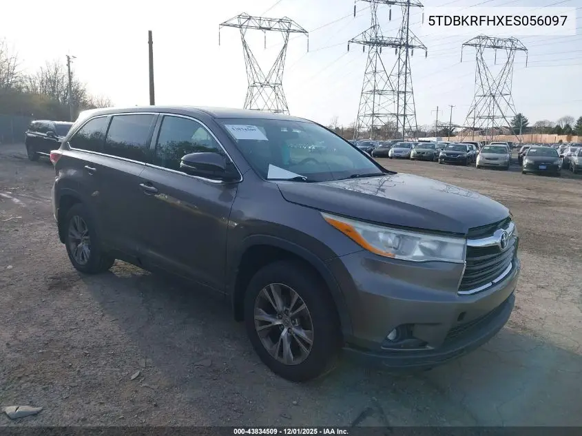 5TDBKRFHXES056097 2014 Toyota Highlander Le Plus V6