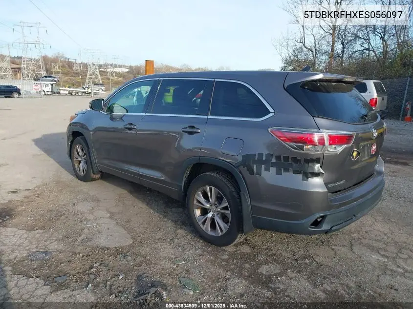 5TDBKRFHXES056097 2014 Toyota Highlander Le Plus V6