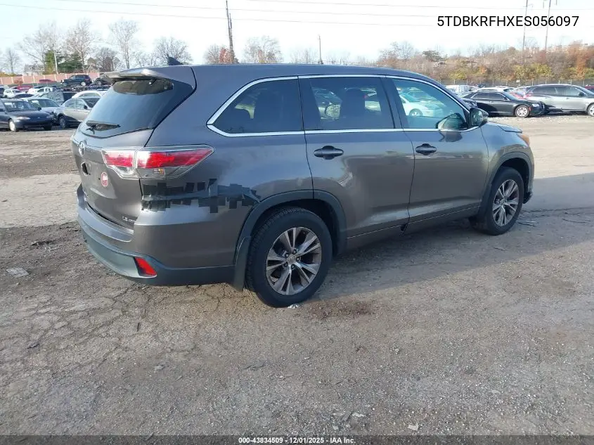5TDBKRFHXES056097 2014 Toyota Highlander Le Plus V6