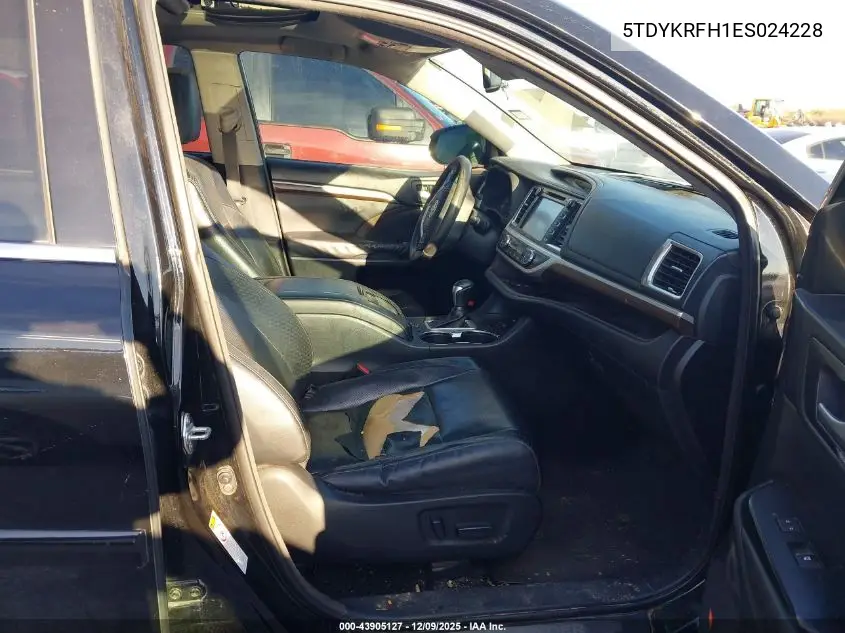 5TDYKRFH1ES024228 2014 Toyota Highlander Limited V6