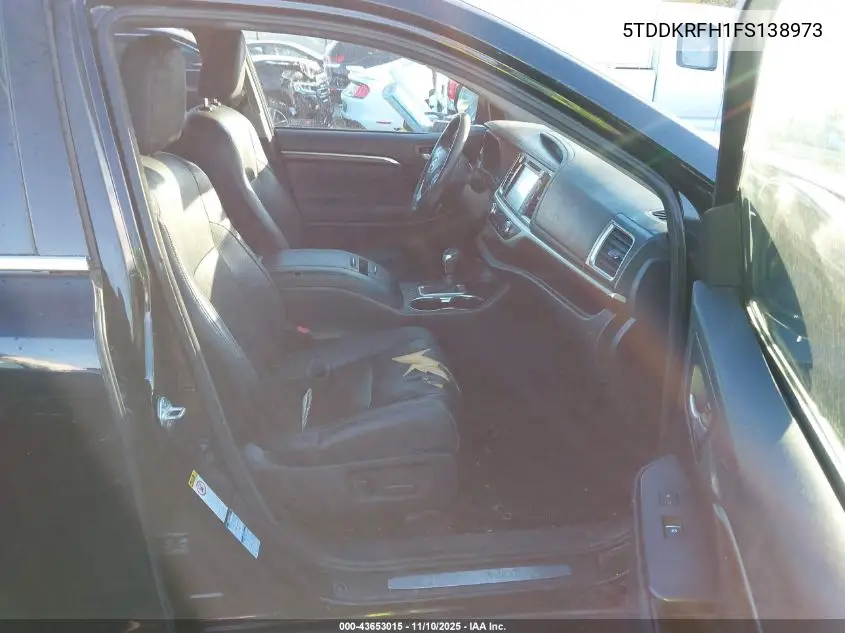 5TDDKRFH1FS138973 2015 Toyota Highlander Limited Platinum V6