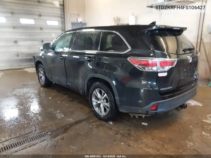 5TDZKRFH4FS106427 2015 Toyota Highlander Le Plus V6