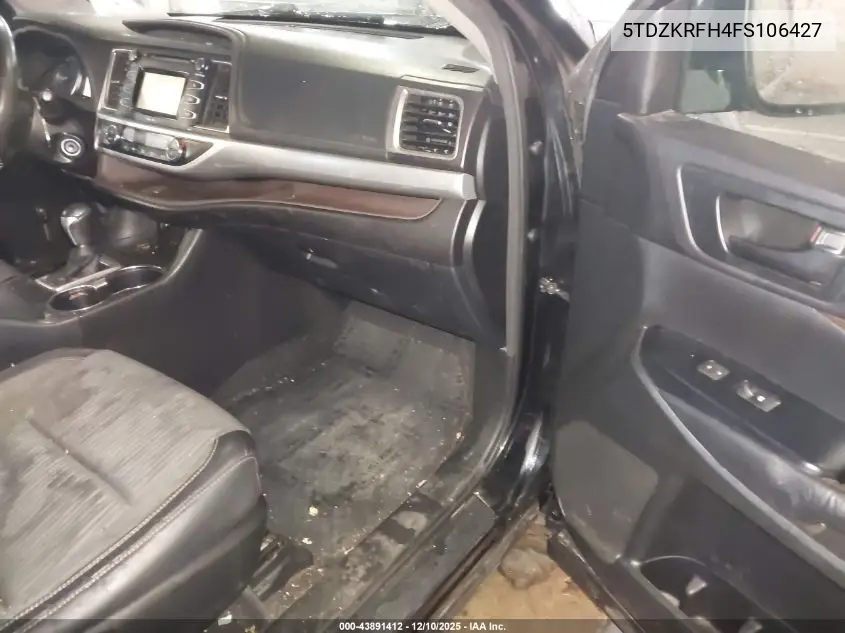 5TDZKRFH4FS106427 2015 Toyota Highlander Le Plus V6
