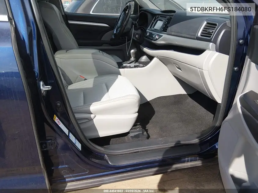 5TDBKRFH6FS184080 2015 Toyota Highlander Le Plus V6