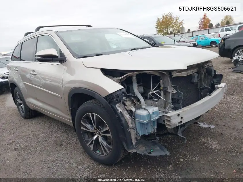 5TDJKRFH8GS506621 2016 Toyota Highlander Xle V6
