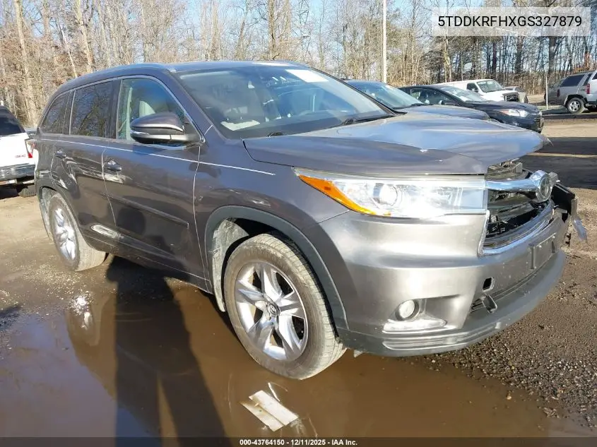 5TDDKRFHXGS327879 2016 Toyota Highlander Limited Platinum V6