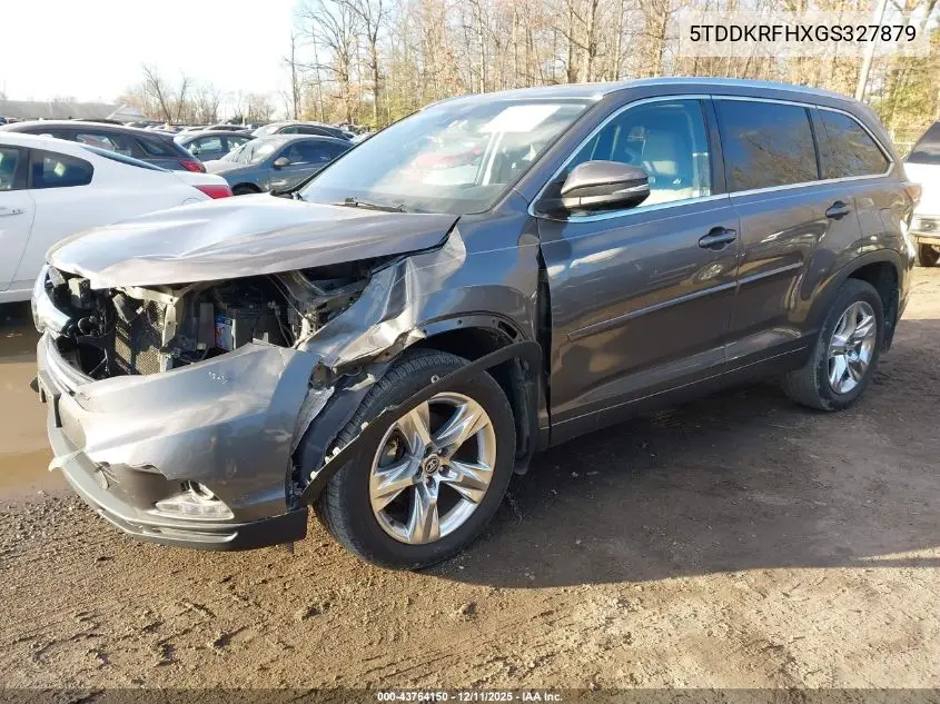 5TDDKRFHXGS327879 2016 Toyota Highlander Limited Platinum V6