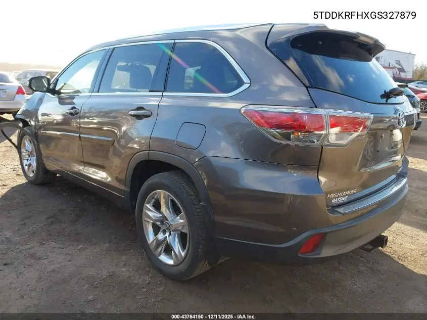5TDDKRFHXGS327879 2016 Toyota Highlander Limited Platinum V6