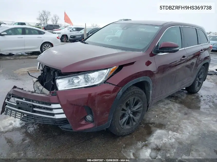 5TDBZRFH9HS369738 2017 Toyota Highlander Le Plus