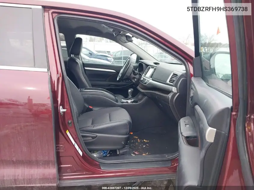 5TDBZRFH9HS369738 2017 Toyota Highlander Le Plus