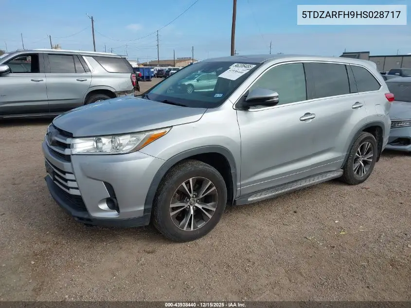 5TDZARFH9HS028717 2017 Toyota Highlander Le