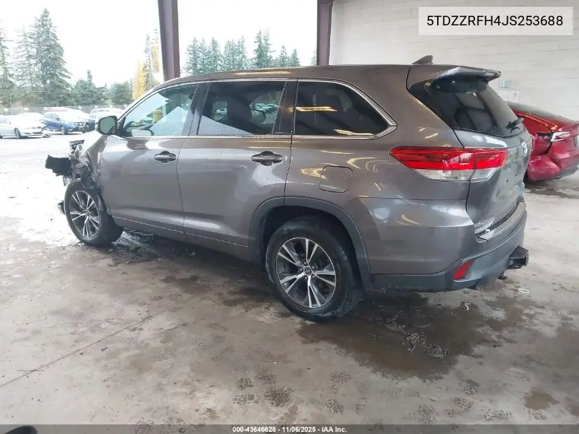 5TDZZRFH4JS253688 2018 Toyota Highlander Le Plus
