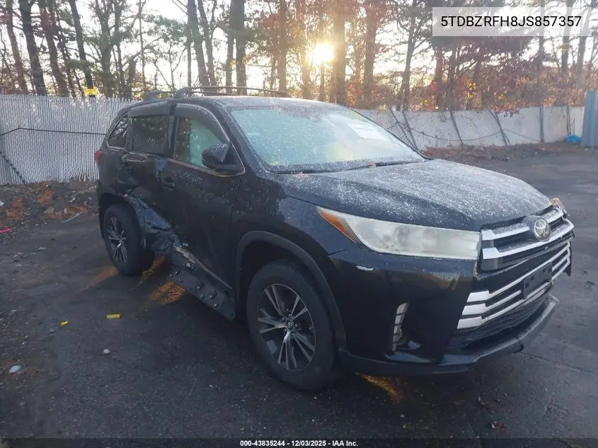 5TDBZRFH8JS857357 2018 Toyota Highlander Le