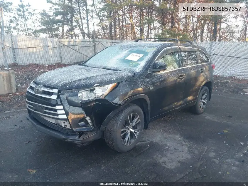 5TDBZRFH8JS857357 2018 Toyota Highlander Le