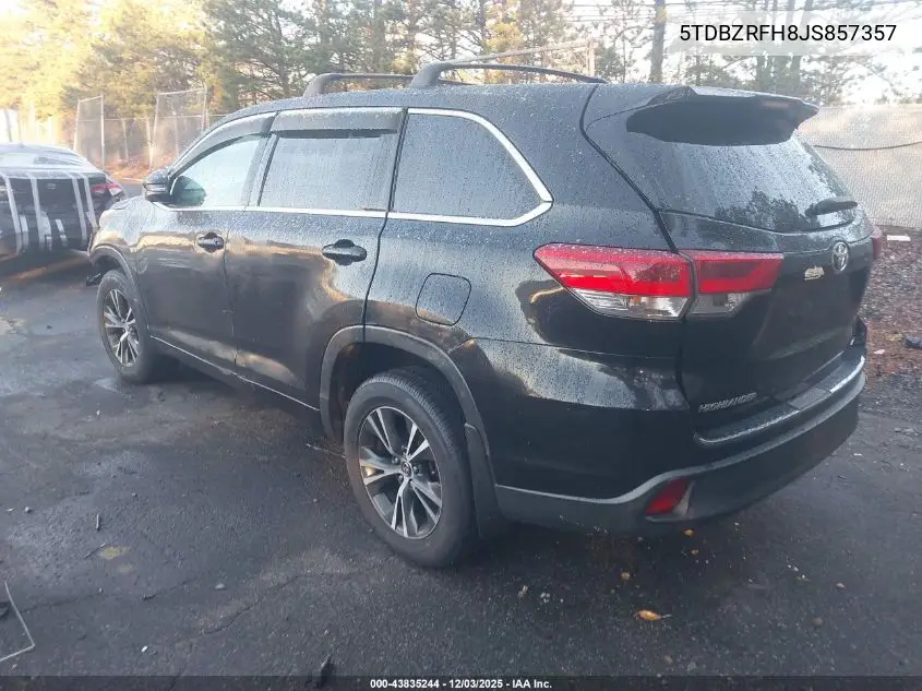 5TDBZRFH8JS857357 2018 Toyota Highlander Le