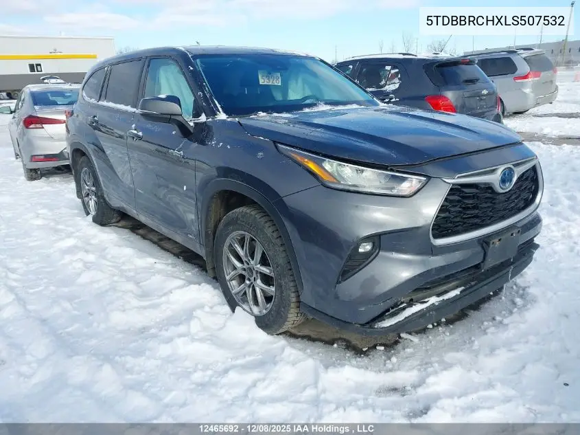 5TDBBRCHXLS507532 2020 Toyota Highlander