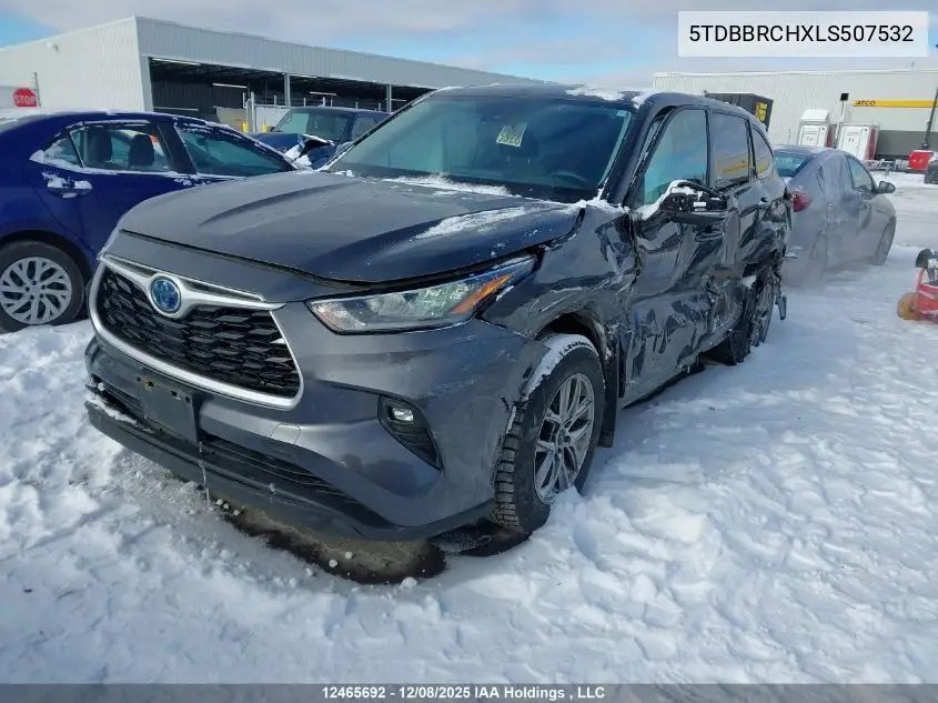 5TDBBRCHXLS507532 2020 Toyota Highlander