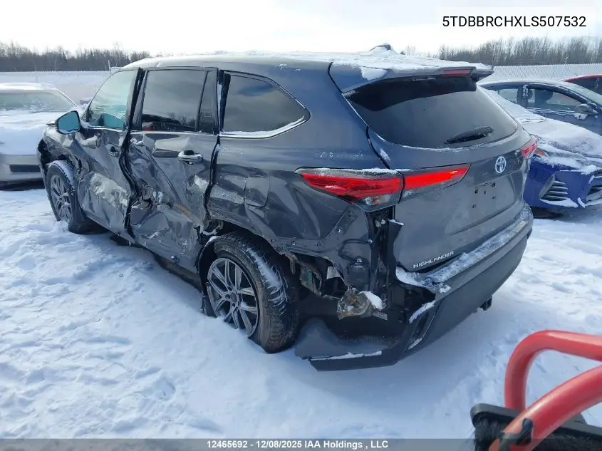 5TDBBRCHXLS507532 2020 Toyota Highlander