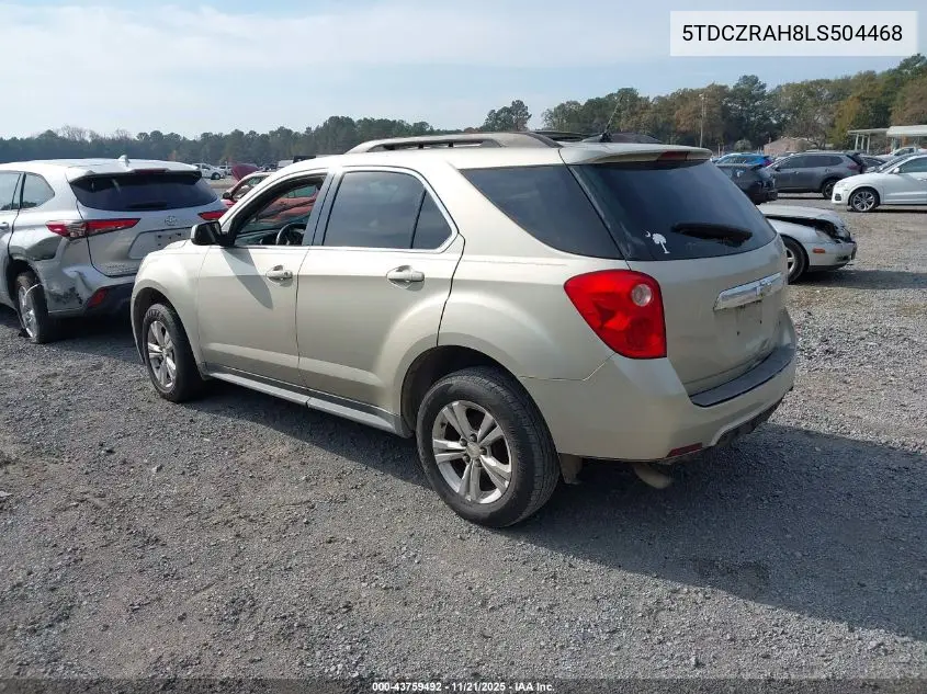 5TDCZRAH8LS504468 2020 Toyota Highlander L