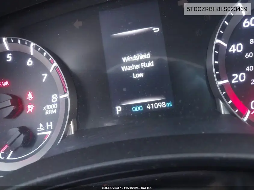 5TDCZRBH8LS023439 2020 Toyota Highlander L
