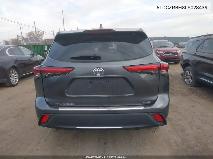 5TDCZRBH8LS023439 2020 Toyota Highlander L