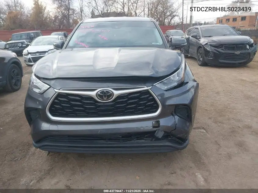 5TDCZRBH8LS023439 2020 Toyota Highlander L