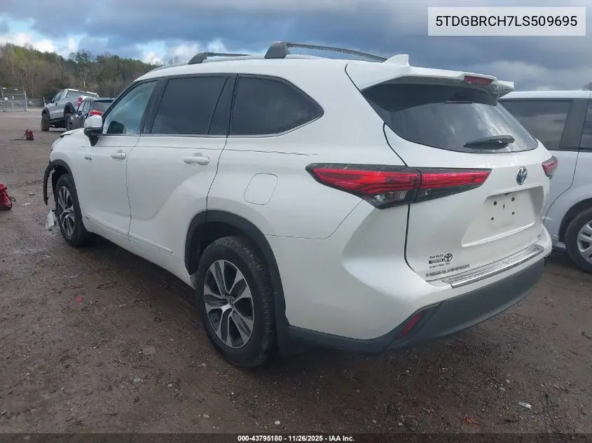 5TDGBRCH7LS509695 2020 Toyota Highlander Hybrid Xle