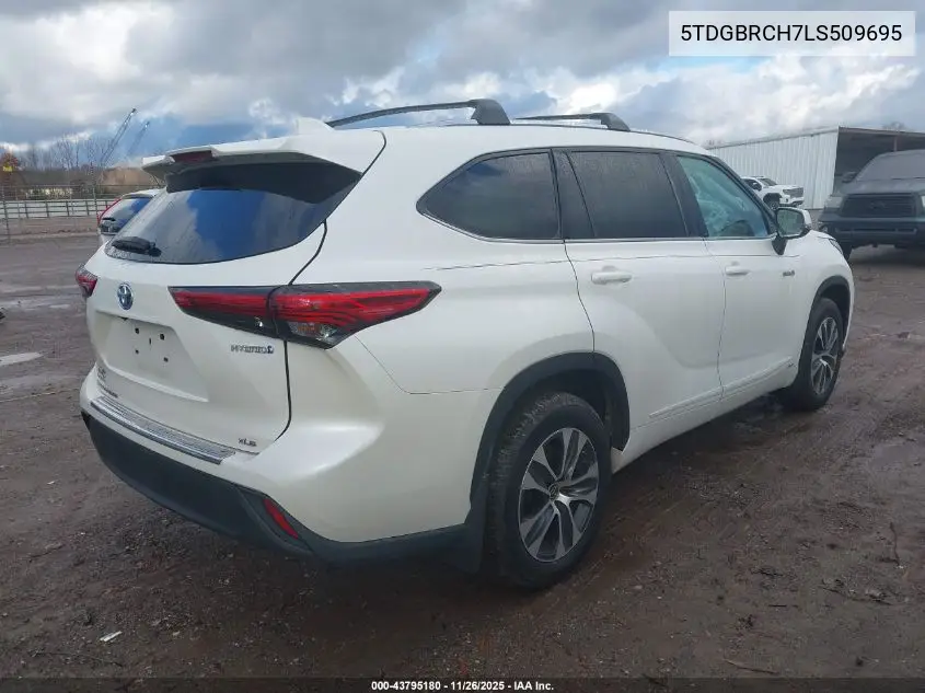 5TDGBRCH7LS509695 2020 Toyota Highlander Hybrid Xle