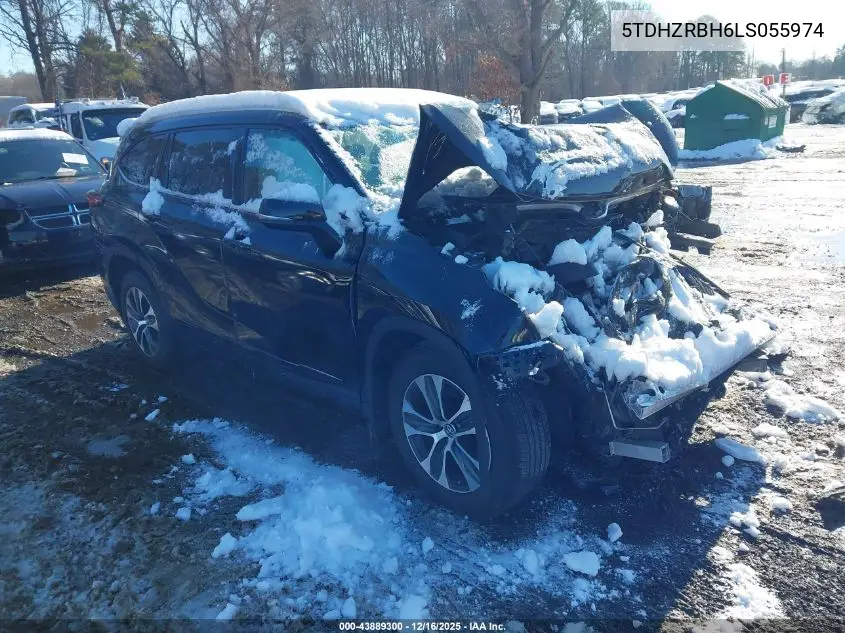 5TDHZRBH6LS055974 2020 Toyota Highlander Xle