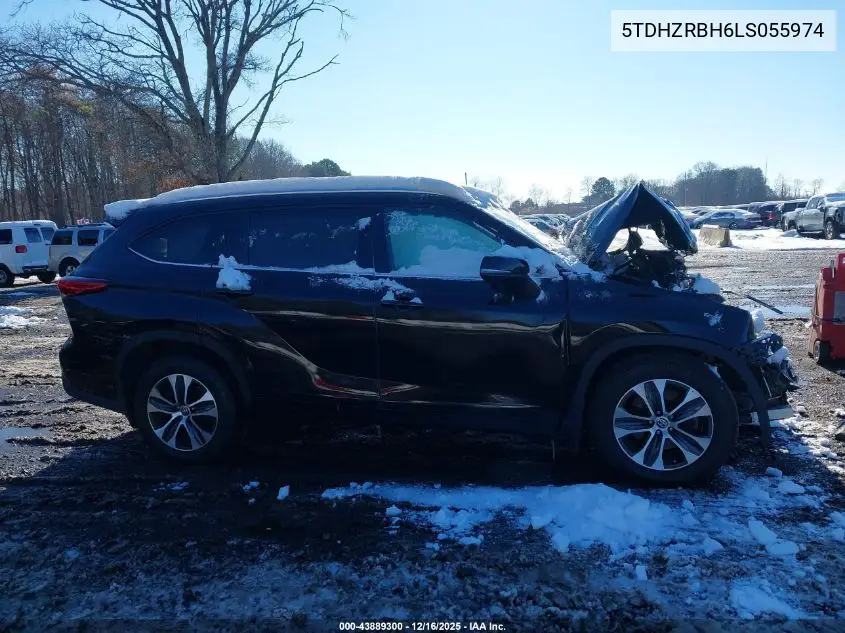 5TDHZRBH6LS055974 2020 Toyota Highlander Xle