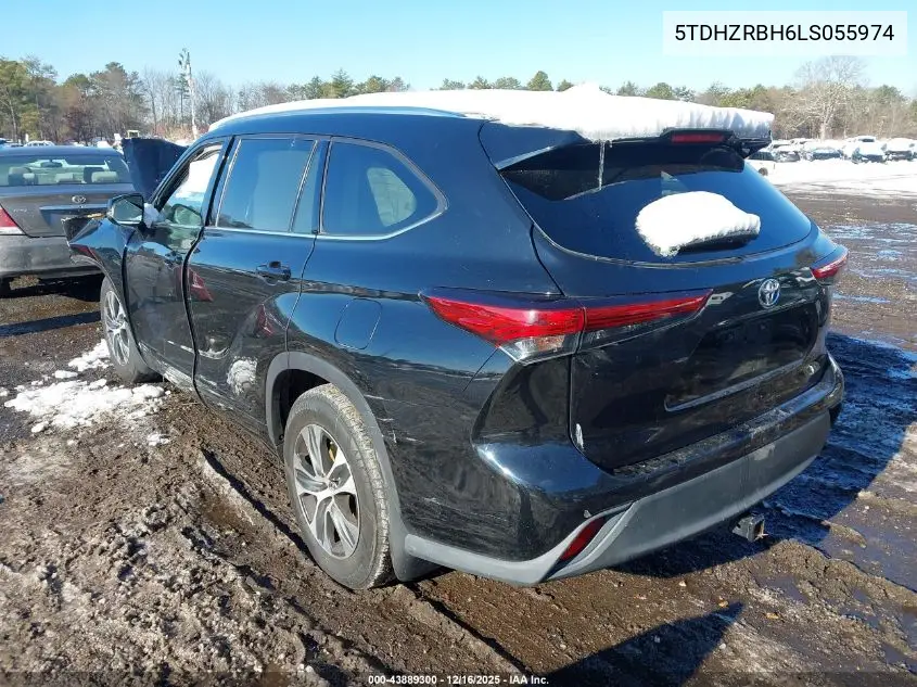 5TDHZRBH6LS055974 2020 Toyota Highlander Xle