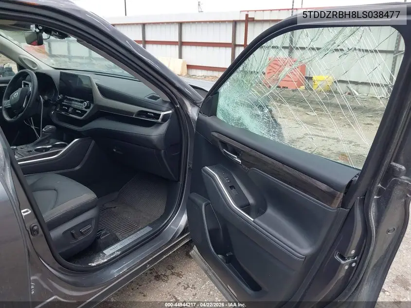 5TDDZRBH8LS038477 2020 Toyota Highlander Limited